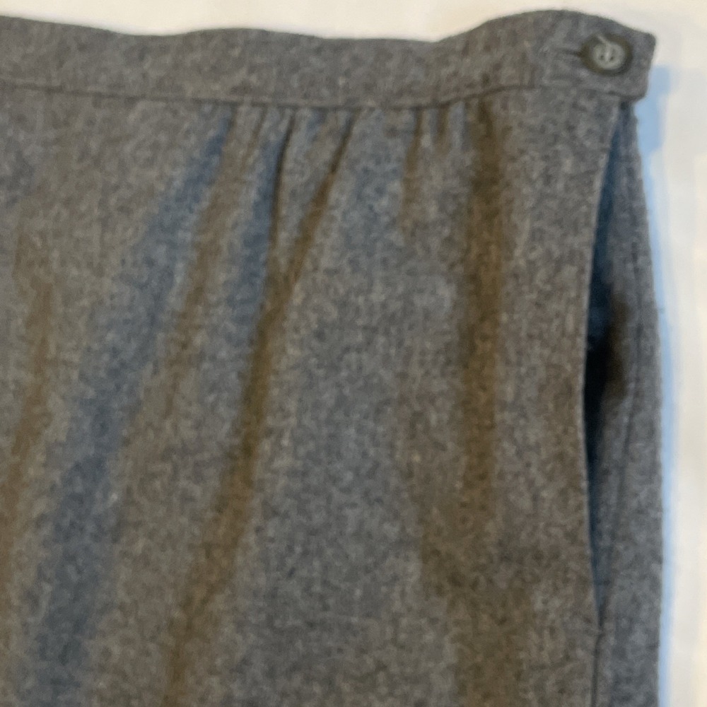 Vintage Pendleton Gray Skirt 100% Virgin Wool Size 18 Pockets Lined Made In USA - Picture 8 of 16